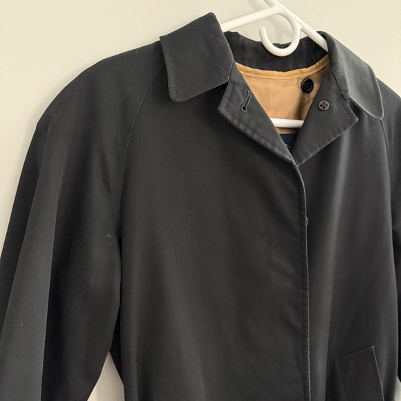 BURBERRY LONDON TRENCH COAT BRITISH REMOVABLE NOVA CHECK LINING CLASSIC BLACK 	4 - Picture 3 of 12